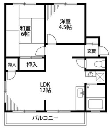 ジュネスAの物件間取画像